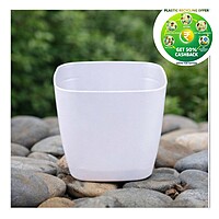 Modern Square Plastic Plant Pot | 5.5 Inch | Indoor & Decorative Planter