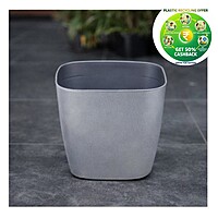 Modern Square Plastic Plant Pot | 5.5 Inch | Indoor & Decorative Planter