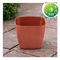 Modern Square Plastic Plant Pot | 5.5 Inch | Indoor & Decorative Planter