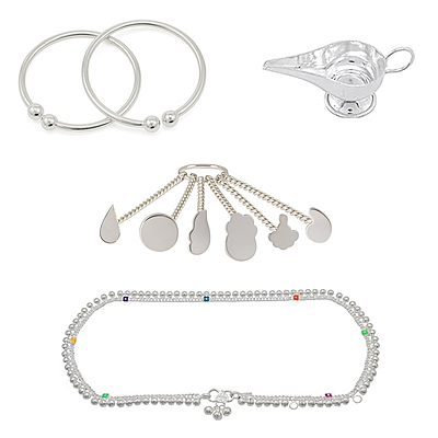 Sterling silver Gift sets for Born Babies