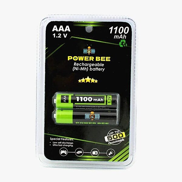 Rechargeable AAA NiMH Battery (Pair)