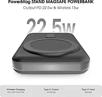 Champion 10000mAh Magnetic Wireless Power Bank With stand – PD Fast Charging for iPhone & Android