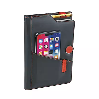 Pierre Cardin Mobilo Gift Set of Black Notebook & Gold Ball Pen