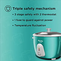 Preethi Glitter 2.2L Double Pan Electric Rice cooker Green