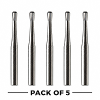 Prima Dental Pear Bur FG-330 Carbide 008 – Pack of 5 | 19mm FG