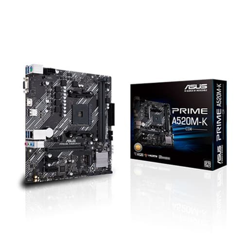 ASUS Prime A520M-K/CSM Motherboard – AM4 | Ryzen 3000–5000 | Micro-ATX