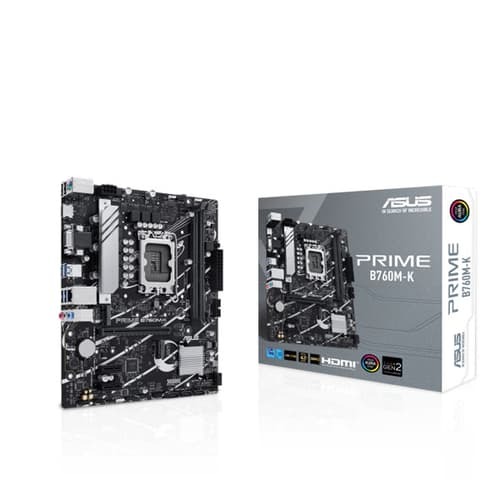 Asus Prime B760M-K DDR5 M-ATX Motherboard – LGA1700 | PCIe 4.0 | 96GB Memory Support