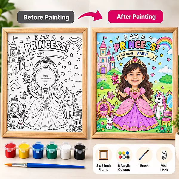 I Am a Princess – Colour & Frame Kit