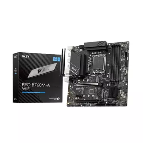 MSI PRO B760M-A WiFi DDR5 Motherboard – LGA1700 | WiFi 6E | Micro-ATX
