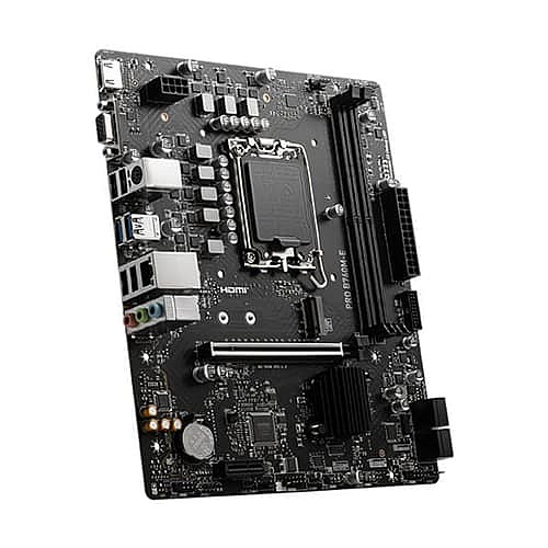 MSI Pro B760M-E Motherboard – LGA1700 | DDR5 Support | PCIe 4.0 | 128GB Memory