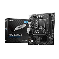 MSI Pro B760M-E Motherboard – LGA1700 | DDR5 Support | PCIe 4.0 | 128GB Memory