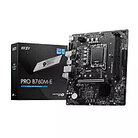 MSI Pro B760M-E Motherboard – LGA1700 | DDR5 Support | PCIe 4.0 | 128GB Memory