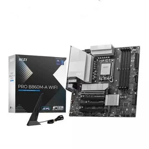 MSI Pro B860M-A WiFi 7 Motherboard – LGA1851 | DDR5 | Micro-ATX | Core Ultra