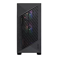 MSI PRO FORGE M050A RGB M-ATX Mini Tower Case – Tempered Glass | 4 Fans | USB 5Gbps