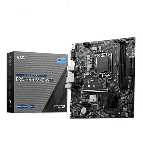 MSI Pro H610M-G WIFI Motherboard – Intel LGA1700 | DDR5 | HDMI | PCIe 4.0 | WiFi