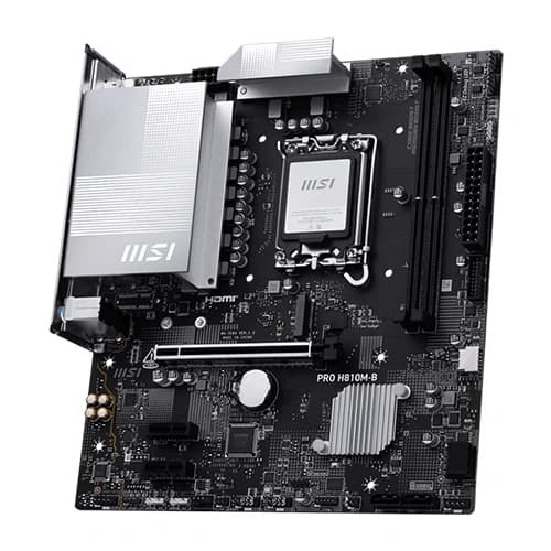 MSI PRO H810M-B DDR5 M-ATX Motherboard – LGA1851 | PCIe 5.0 | 128GB DDR5 Support