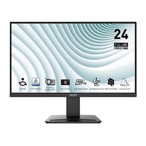 MSI Pro MP2412 24 Inch Business Monitor – FHD | 100Hz | 1ms | VA Panel