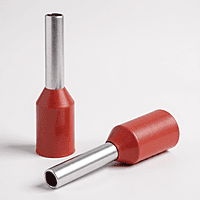 10 sq.mm Ferrule Copper Crimp Connector β Insulated Cord Pin End Terminal (Brown) Pack of 10