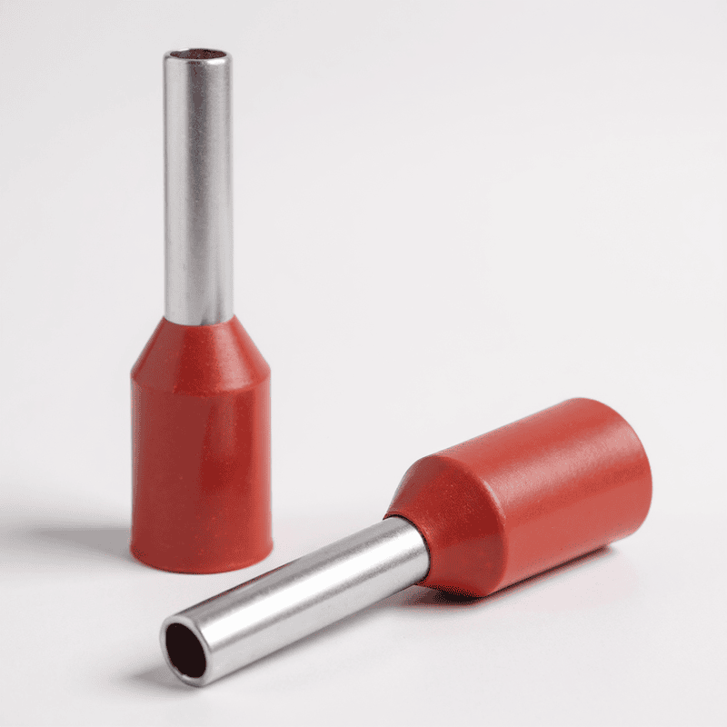 10 sq.mm Ferrule Copper Crimp Connector β Insulated Cord Pin End Terminal (Brown) Pack of 10