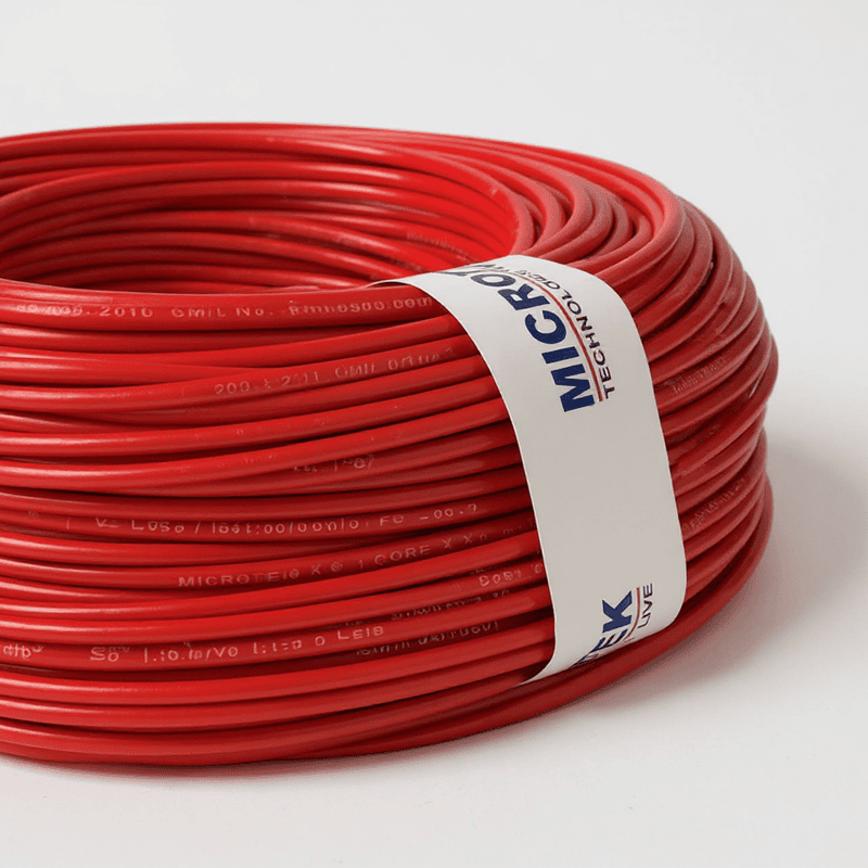2.5 sq.mm AC Cable 1 Roll (90 M) FR PVC Insulated Copper Wire | Single Core Multi-Strand