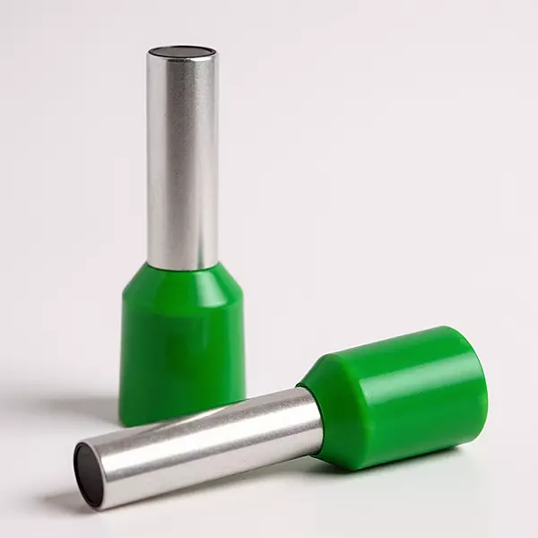 6 sq.mm Ferrule Copper Crimp Connector – Insulated Cord Pin End Terminal (Green) Pack of 10