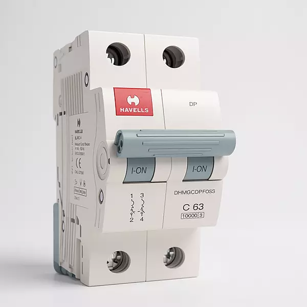 Havells 63A 2-Pole AC MCB – (C-Curve)