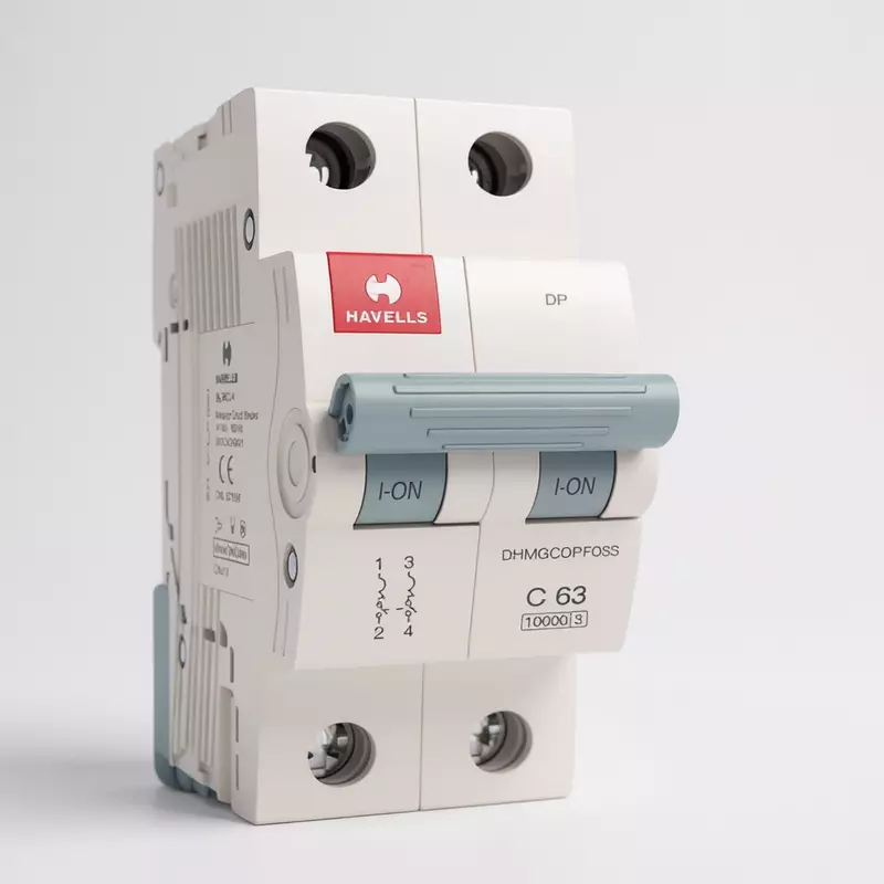 Havells 63A 2-Pole AC MCB – (C-Curve)