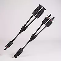 Solar Connectors Y 2 Branch Parallel Adapter  Plug for Solar Panels  (1 Pair )