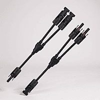 Solar Connectors Y 2 Branch Parallel Adapter  Plug for Solar Panels  (1 Pair )