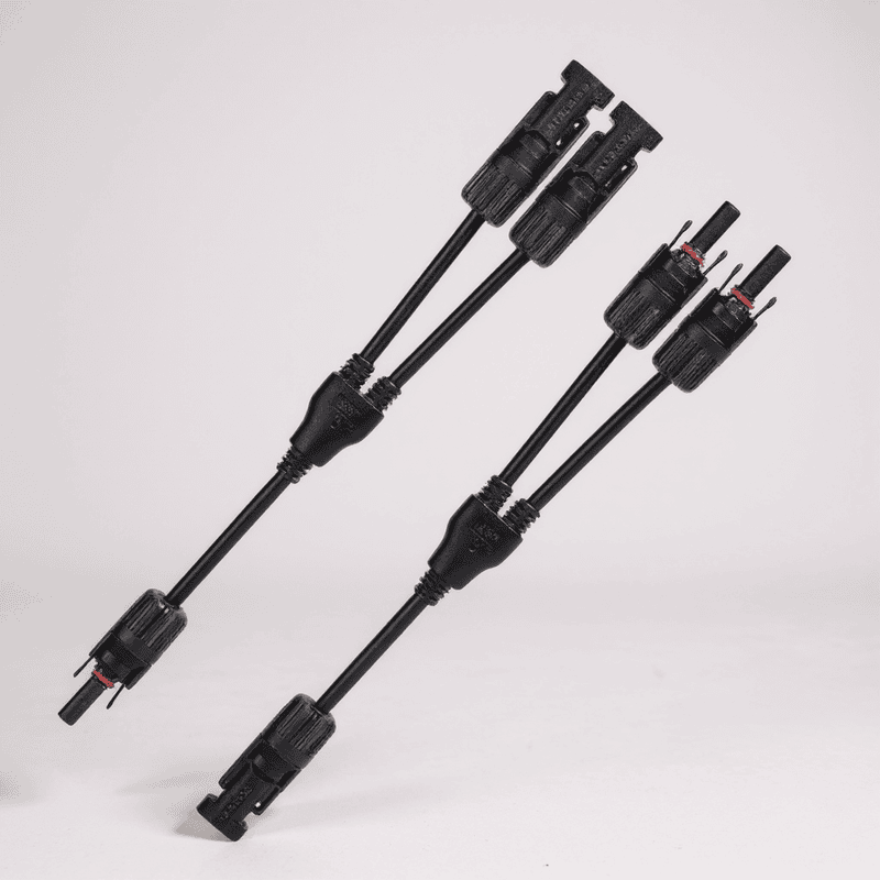 Solar Connectors Y 2 Branch Parallel Adapter  Plug for Solar Panels  (1 Pair )