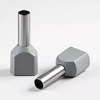 2.5 sq.mm Twin Insulated Ferrule (GREY) Pack of 10