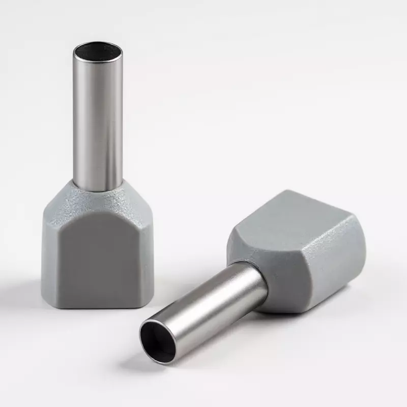2.5 sq.mm Twin Insulated Ferrule (GREY) Pack of 10