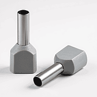 4 sq.mm Twin Insulated Ferrule GREY Pack of 10