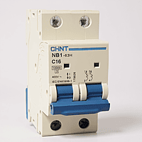 Chint 16A 2-Pole AC MCB – (C-Curve)
