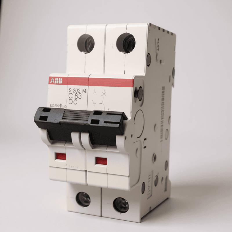 ABB  63A 2-Pole DC MCB – 500V Solar Application