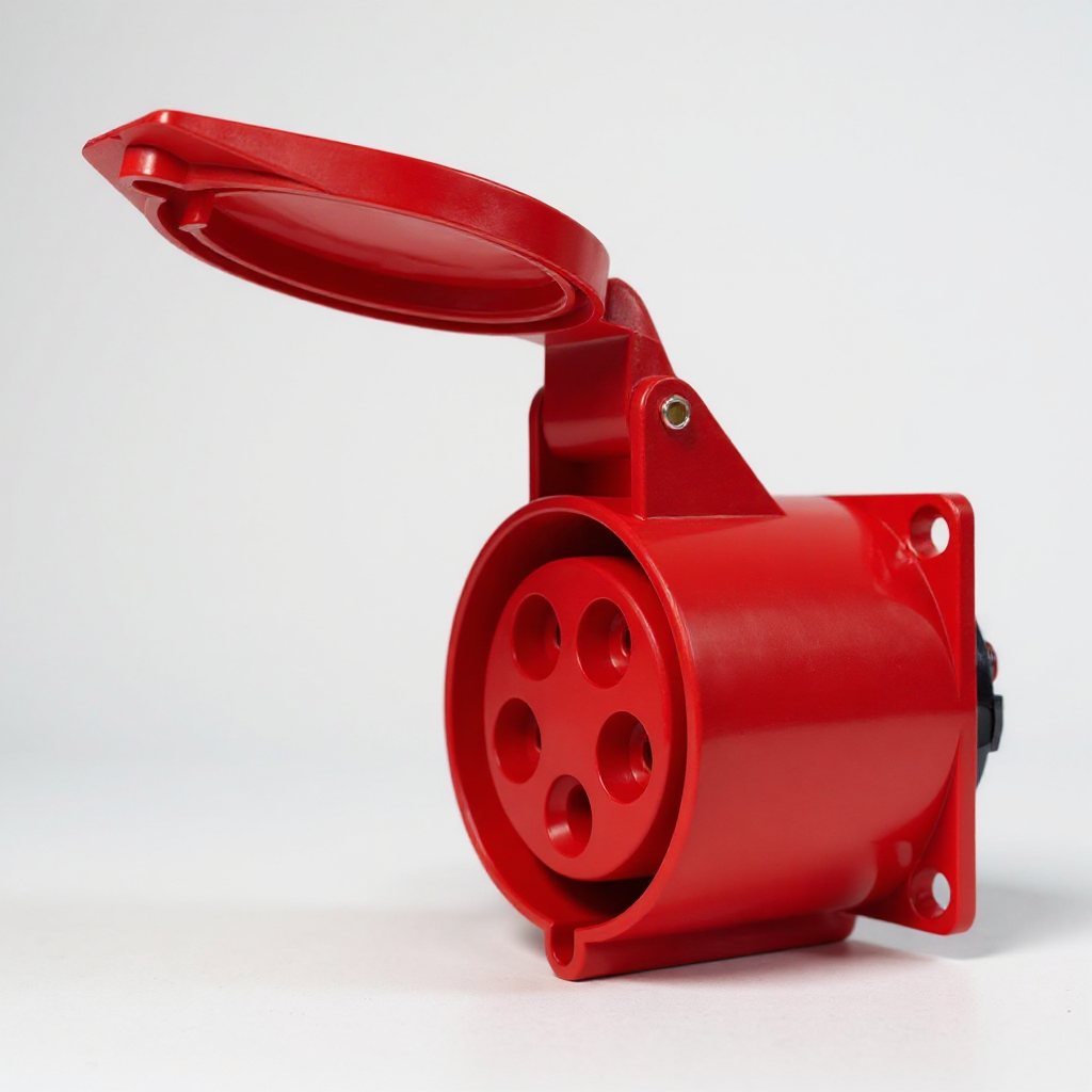 32A Industrial Panel Mount Type Socket - 5 Pin