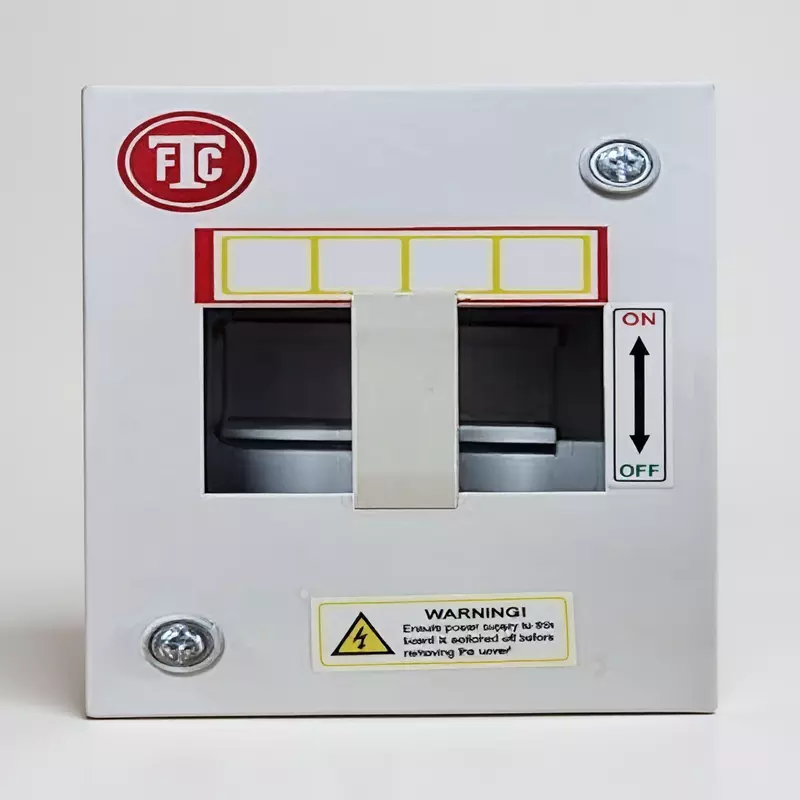 4-Way Metal MCB Box (FTC) | Rust Proof | with Inbuilt Din Rail