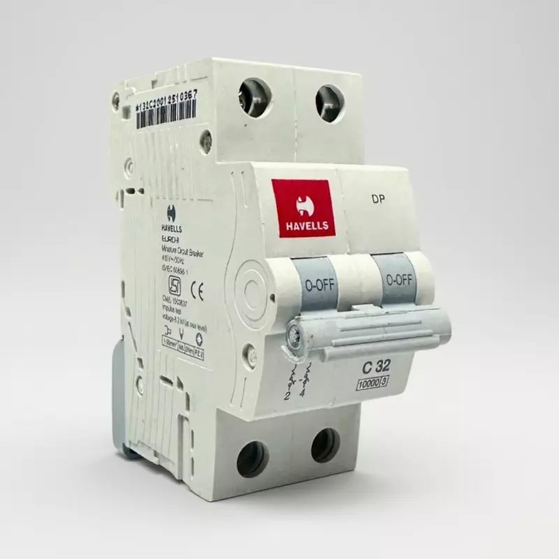 Havells 32A 2-Pole AC MCB – (C-Curve)