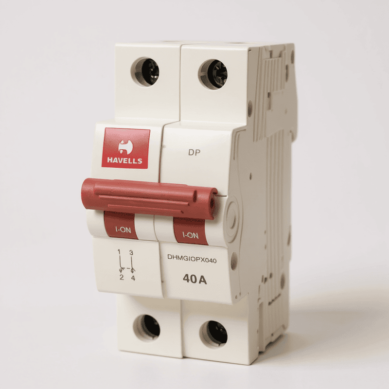 40A DP Switch Disconnector Euro 2 – White