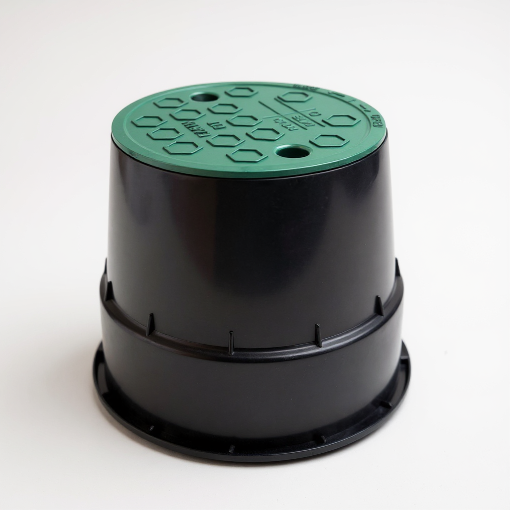 Lightning Earth Inspection Pit Chamber UV Stable Polymer Material Round Type