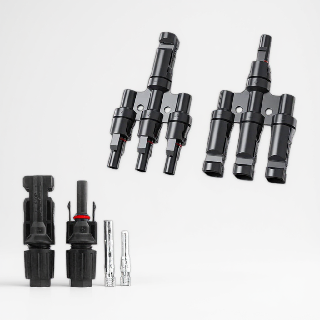 MC4 Branch 3 in 1 T3 Connector with Solar MC4 Connector (1+1 Pair)