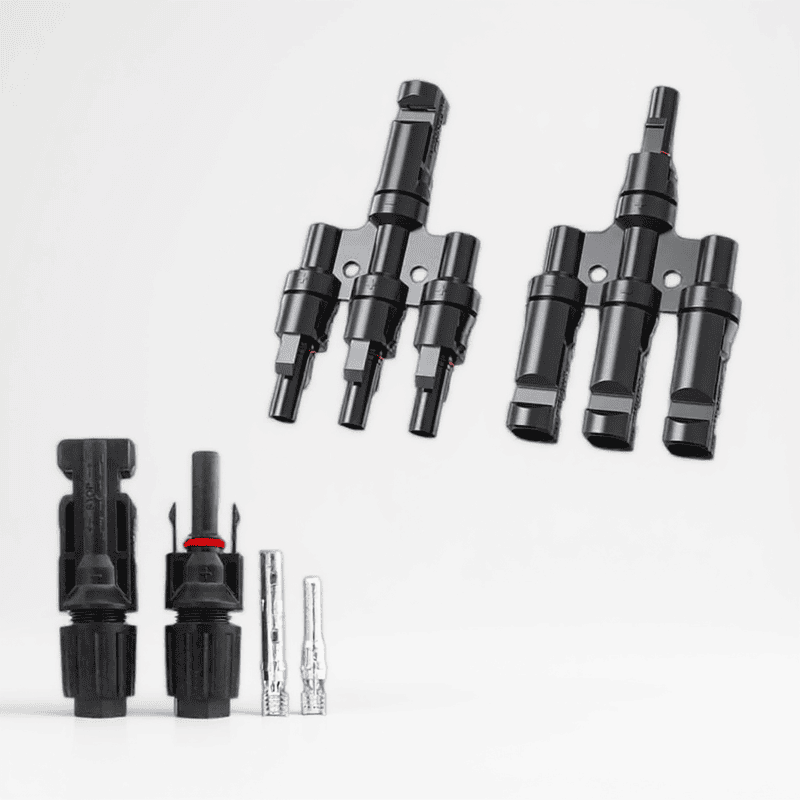 MC4 Branch 3 in 1 T3 Connector with Solar MC4 Connector (1+1 Pair)