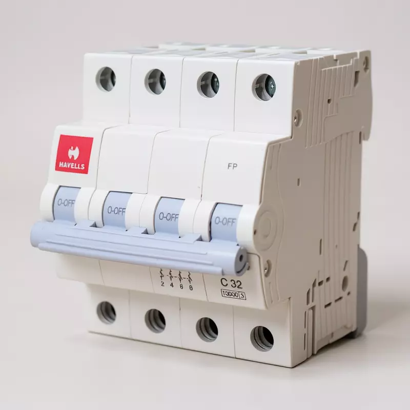 Havells 32A 4-Pole AC MCB – (C-Curve)