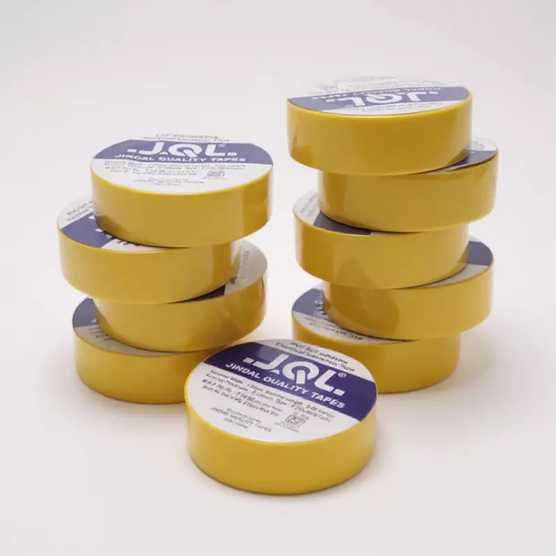 Jindal PVC Electrical Insulation Tape – Pack of 10 (Yellow)