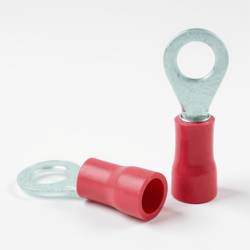 1.5 sq.mm-Crimping Type Insulated Copper Ring Type Terminal Ends | HRI-7063 (Pack Of 10)