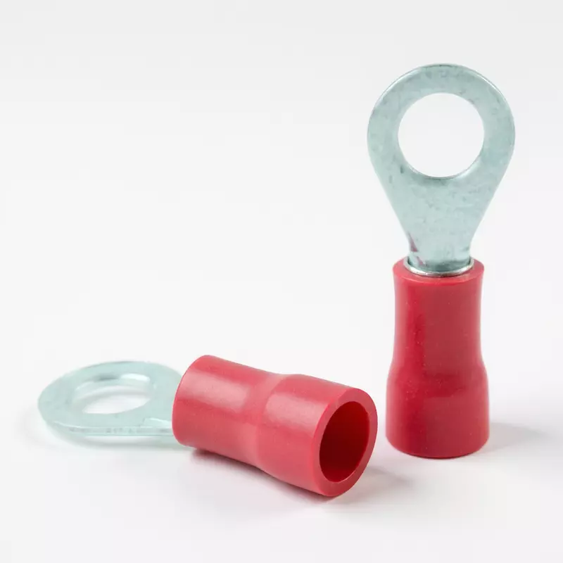 1.5 sq.mm-Crimping Type Insulated Copper Ring Type Terminal Ends | HRI-7063 (Pack Of 10)