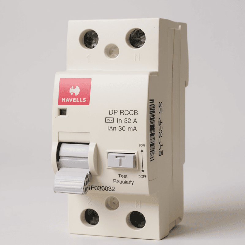 Havells 32A/30mA Single-Phase 2-Pole RCCB