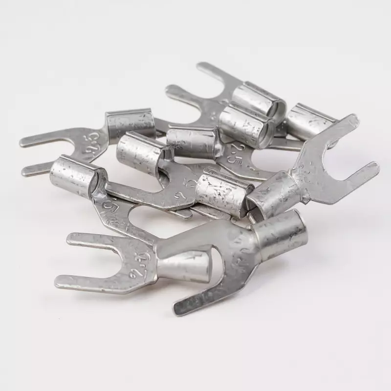 2.5 sq mm Cable Connector Lug Non Insulated Fork Crimp Terminal - 1 Nos | HF-7251