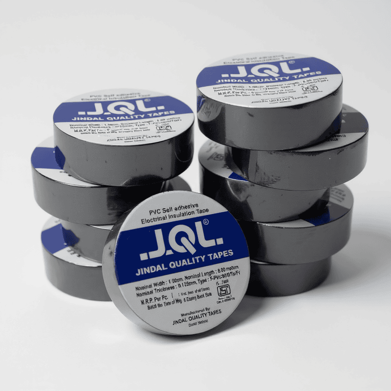 Jindal PVC Electrical Insulation Tape – Pack of 10 (Black)