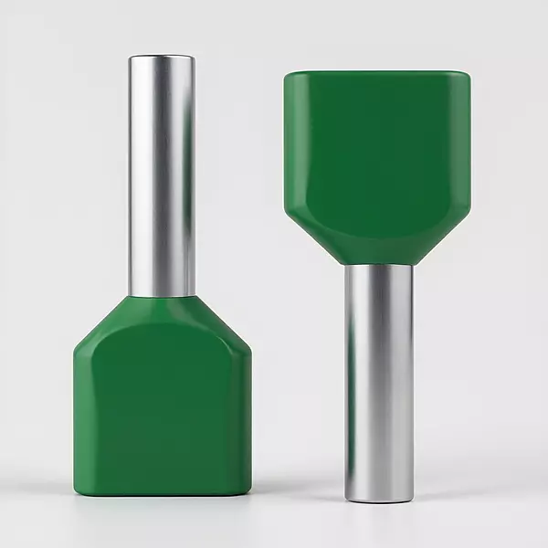 6 sq.mm Twin Insulated Ferrule (GREEN) Pack of 10